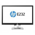 Монитор HP EliteDisplay E232, 23", 250 cd/qm, 1000:1, 1920x1080 Full HD 16:9, Silver/Black, USB Hub, A клас