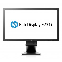 Монитор HP EliteDisplay E271i, 27", 250 cd/m2, 1000:1, 1920x1080 Full HD 16:9, Silver/Black, USB Hub, А клас